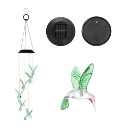Solarek® Solar 6-LED String Light Hummingbird Wind Chime